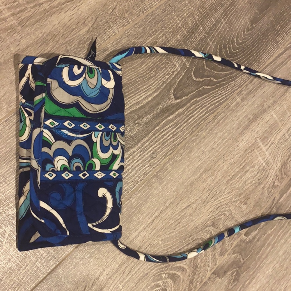 Vera Bradley paisley roll out strap wallet